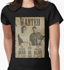 Supernatural - Wanted Dead or Alive Women's Fitted T-Shirt