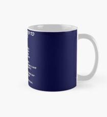 Dr. Horrible's To Do List Mug