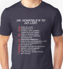 Dr. Horrible's To Do List Unisex T-Shirt