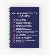 Dr. Horrible's To Do List Spiral Notebook