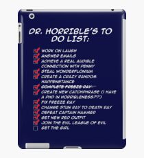 Dr. Horrible's To Do List iPad Case/Skin