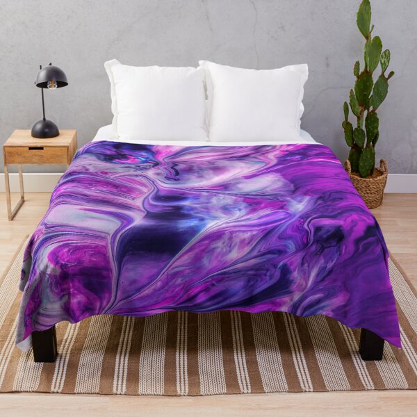Item preview, Abstract Purple Oil Slick Tye Dye Painting designed and sold by PODLizardWizard.