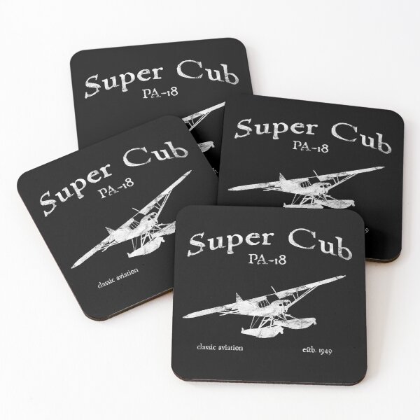 Item preview, PA-18 Super Cub on Floats Classic Vintage Design designed and sold by RealPilotDesign.