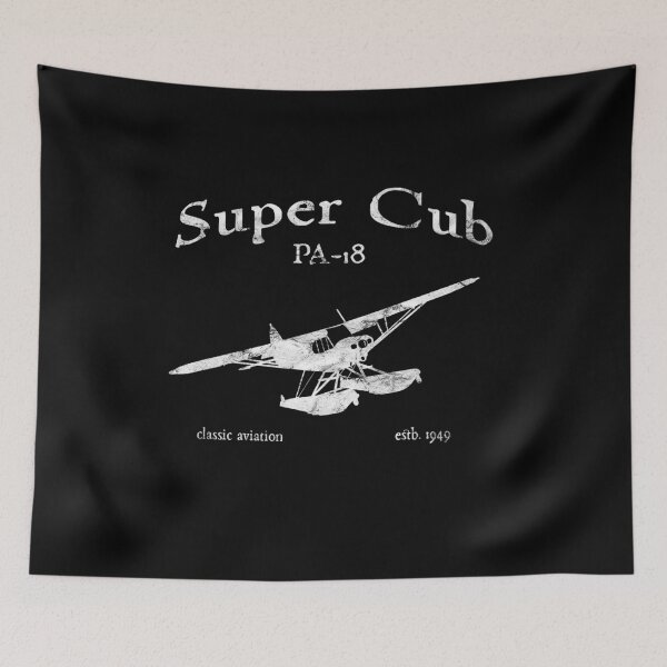 Item preview, PA-18 Super Cub on Floats Classic Vintage Design designed and sold by RealPilotDesign.