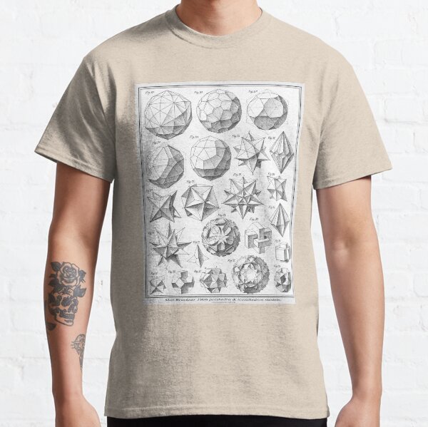 Max Bruckner 1906 polyhedra & icosahedron models Classic T-Shirt