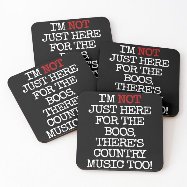 Item preview, I'M NOT JUST HERE FOR THE BOOS THERE'S COUNTRY MUSIC TOO #2 TEXT ONLY COUNTRY MUSIC BOOS GIFT APPAREL designed and sold by GabiBlaze.