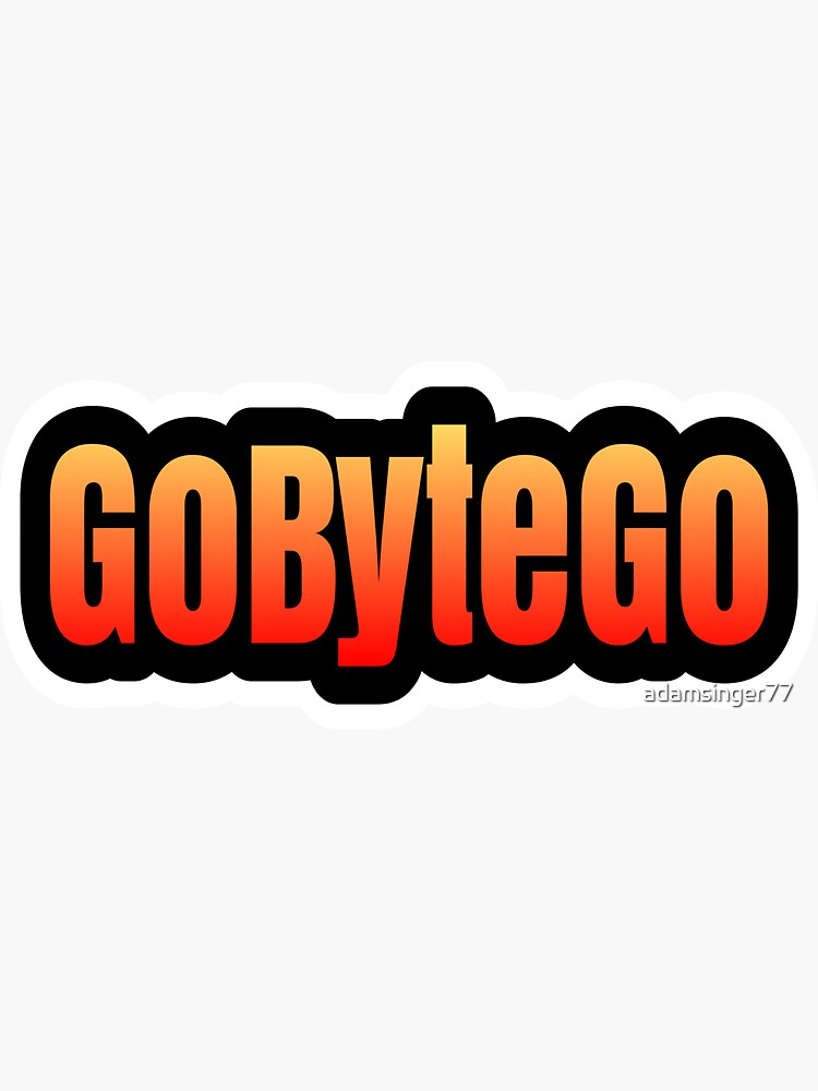 Thumbnail 3 of 3, Sticker, GoByteGo Logo designed and sold by adamsinger77.