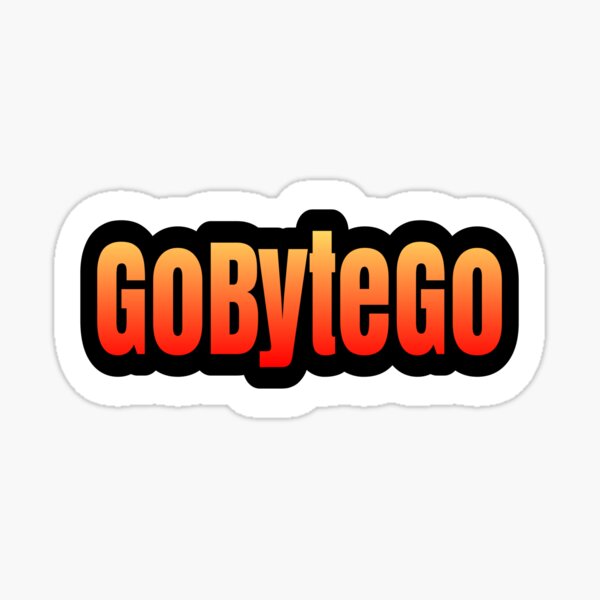 GoByteGo Logo Sticker