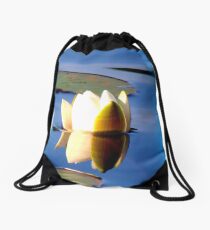 Nymphea Alba Drawstring Bag