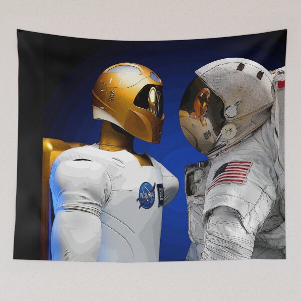 Item preview, Comic NASA Robot Astronaut VS Human designed and sold by PODLizardWizard.