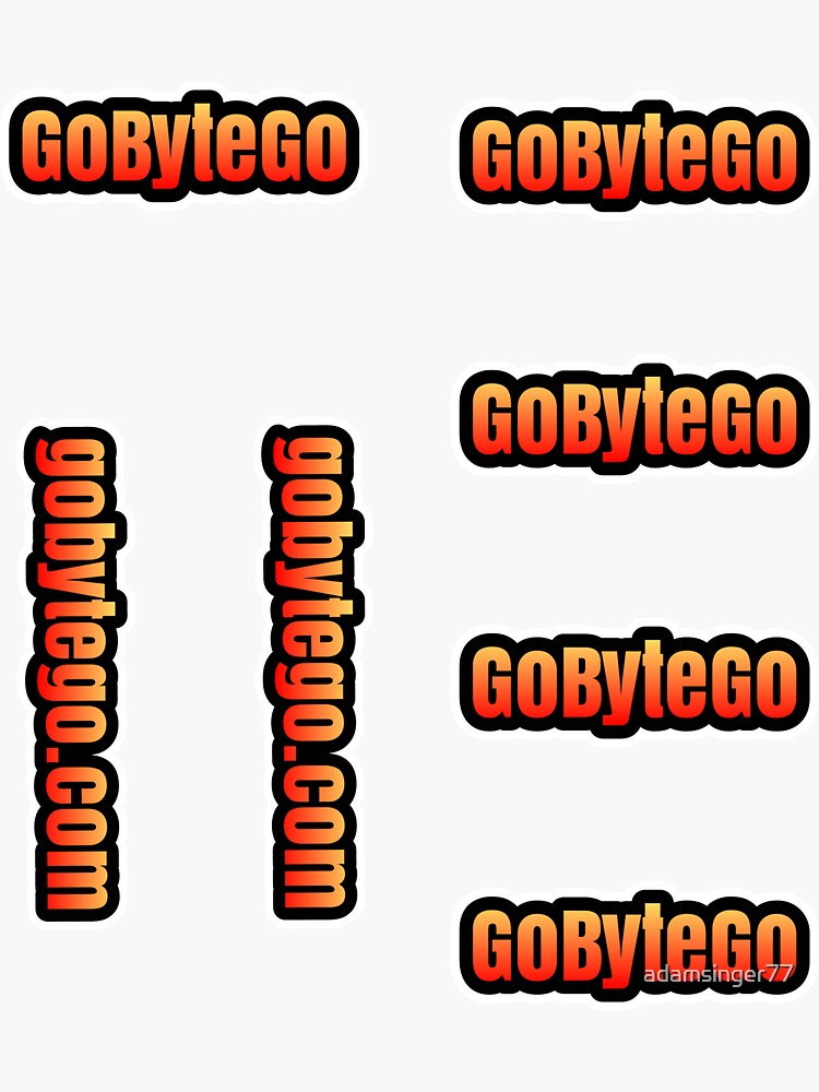 GoByteGo multi sticker by adamsinger77
