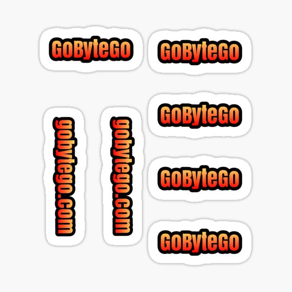 GoByteGo multi sticker Sticker