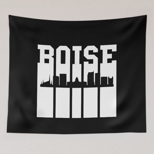 Item preview, Boise Skyline - White designed and sold by ScapegoatPrints.