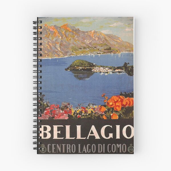 Item preview, Bellagio Italy Vintage Travel Poster designed and sold by vintagevivian.