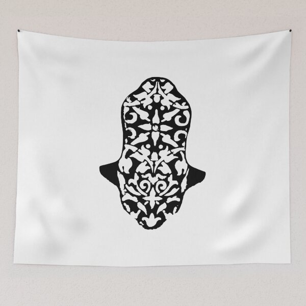 Item preview, BLACK HAMSA PRINT designed and sold by Hagar Cohen.