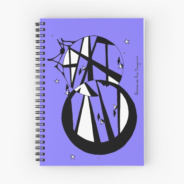 Item preview, Cows and Spider Monster on Black Hole with Stars designed and sold by Adventures Are Dangerous.