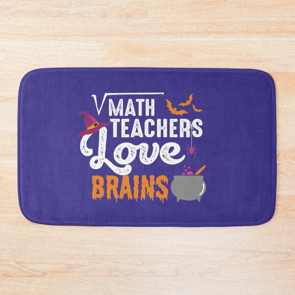 Item preview, Math Teachers love Brains zombie humor Halloween teacher pun gifts costumes and supplies for school party designed and sold by alenaz.