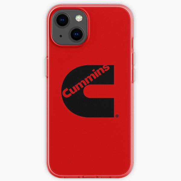 Cummins Truck Logo Noir Coque souple iPhone