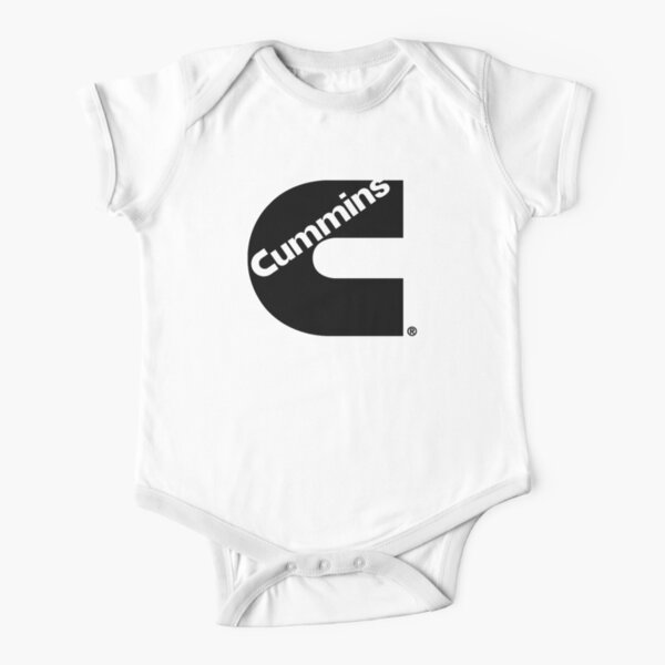 Logotipo de camión Cummins negro Body de manga corta para bebé
