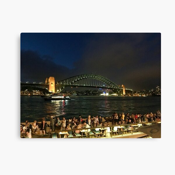 Sydney Harbour Bridge Night Canvas Print