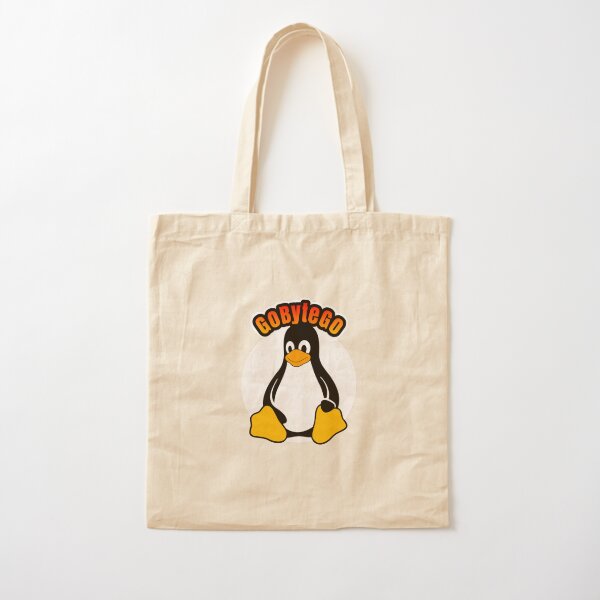 Tux GoByteGo dot Cotton Tote Bag