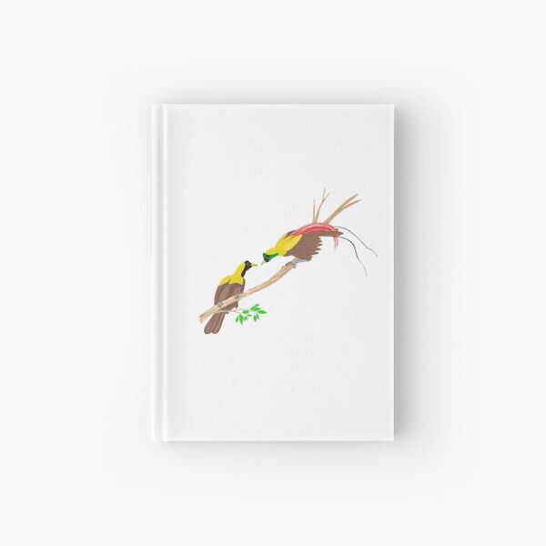 Red Bird of Paradise Couple Hardcover Journal