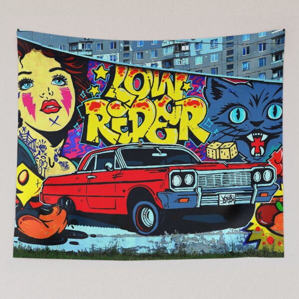 Item preview, Low Rider Graffiti Street Art Columbia designed and sold by PODLizardWizard.