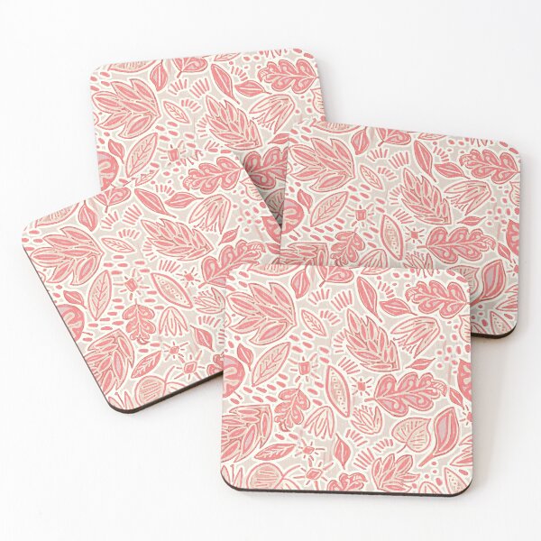 Item preview, Botanical Linocut, Coral designed and sold by Palifino.