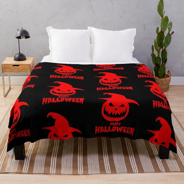 Item preview, Happy Halloween With Red Scary Pumpkin designed and sold by anbartshirts.