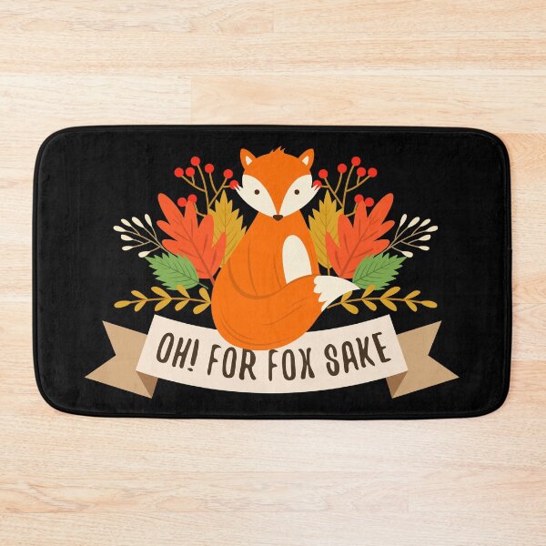 Item preview, Oh! For Fox Sake Funny Cute Fox with fall leaves designed and sold by mrhighsky.