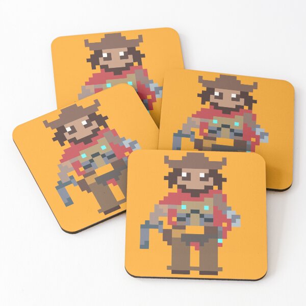 Item preview, Futuristic Cowboy in Pixels designed and sold by Aria Winchester Designs.
