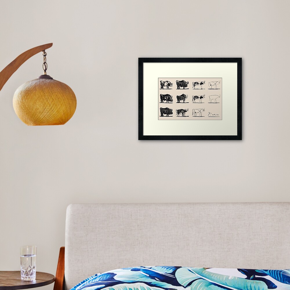 Picasso Bulls Poster Framed Art Print