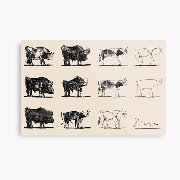 Picasso Bulls Poster Metal Print