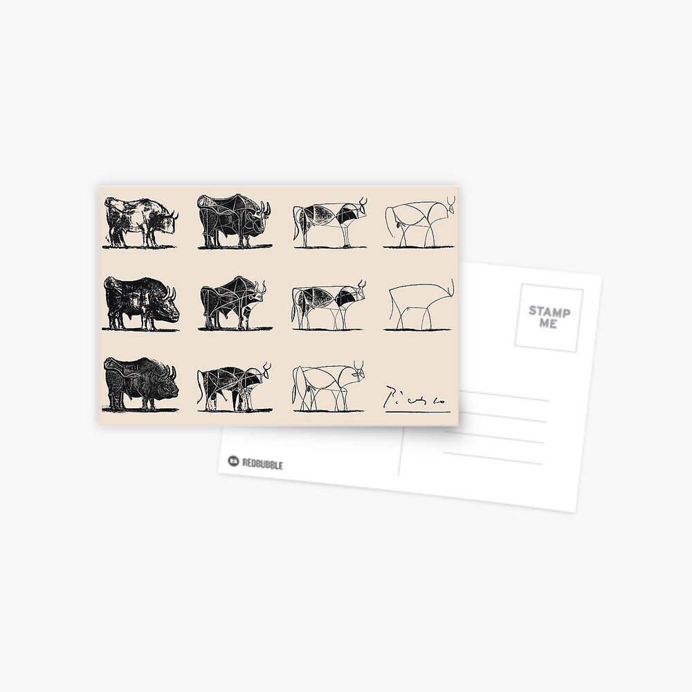 Picasso Bulls Poster Postcard