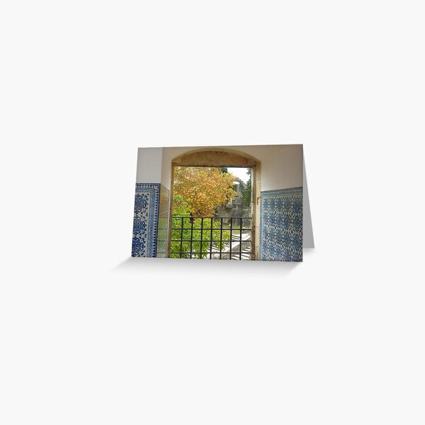 A view through a Castle window! Greeting Card