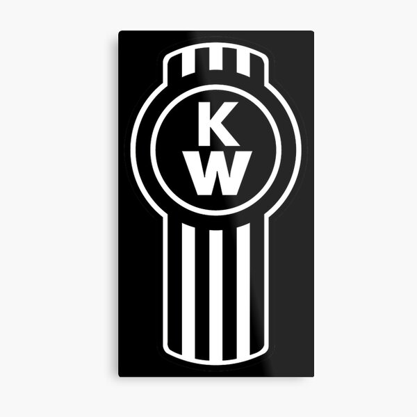 Kenworth Truck logo Black Metal Print