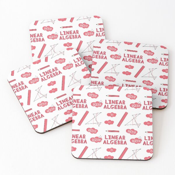 Item preview, Coral Linear Algebra Subject Sticker Pack designed and sold by The-Goods.