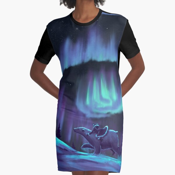 His Dark Materials - Fan Art Graphic T-Shirt Dress