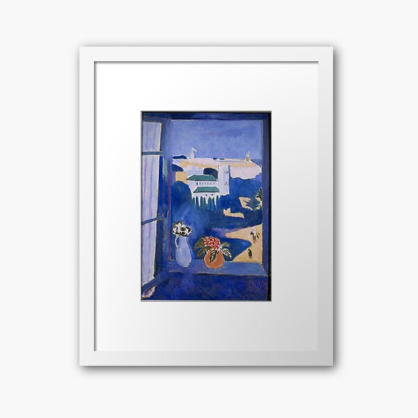 LANDSCAPE VIEWED FROM A WINDOW IN TANGIER - HENRI MATISSE Framed Art Print