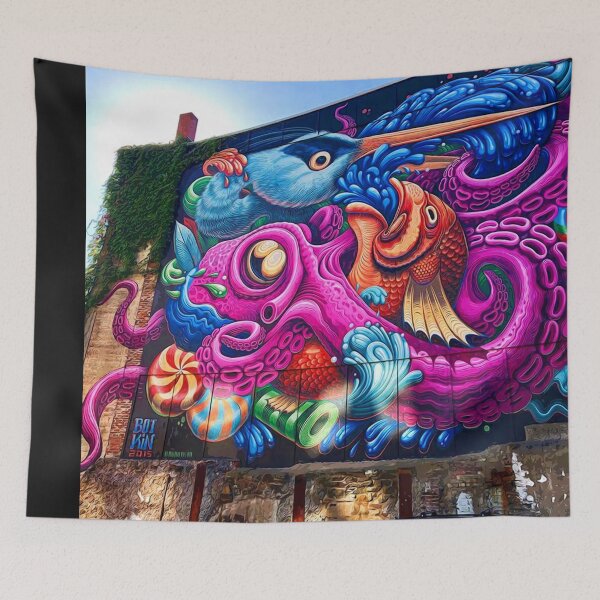 Item preview, Poseidon's Depth Graffiti Street Art designed and sold by PODLizardWizard.