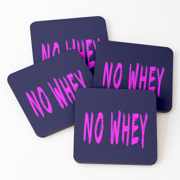 Item preview, No Whey - Vegan Humor Bright Pink designed and sold by madtoyman.