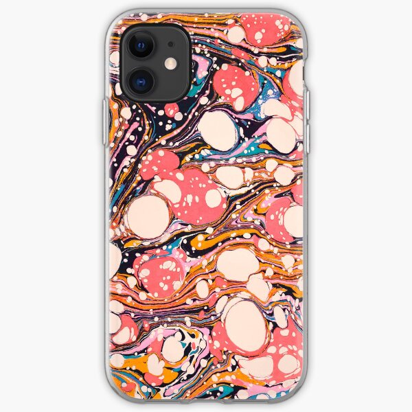 Psychedelic Retro Marbled Paper Pepe Psyche iPhone Soft Case