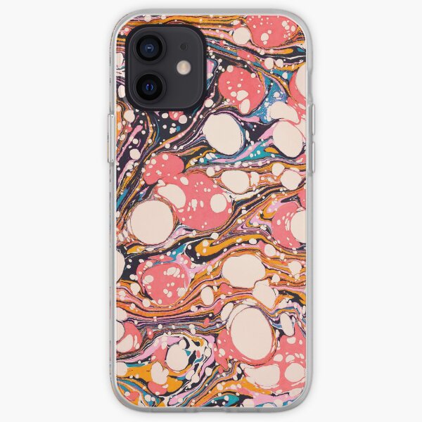 Psychedelic Retro Marbled Paper Pepe Psyche iPhone Soft Case
