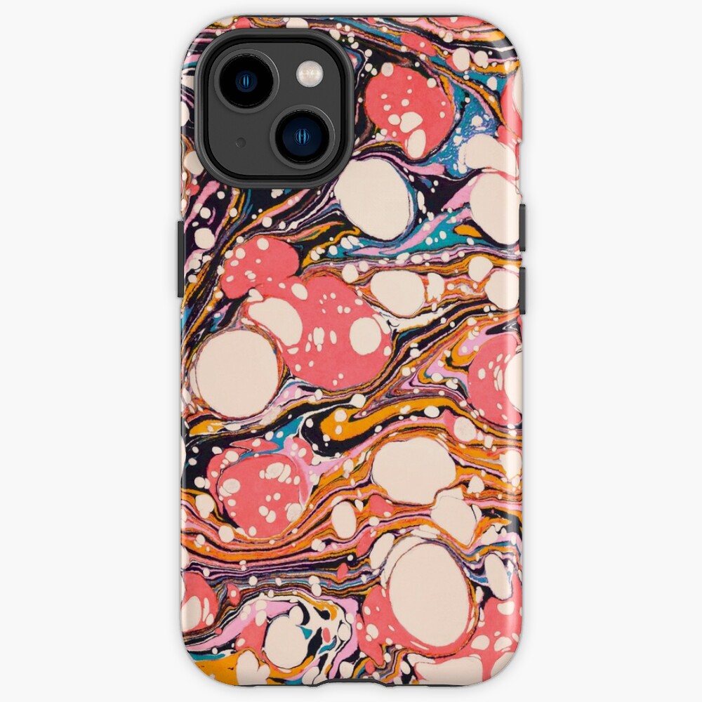 Disover Psychedelic Retro Marbled Paper Pepe Psyche | iPhone Case