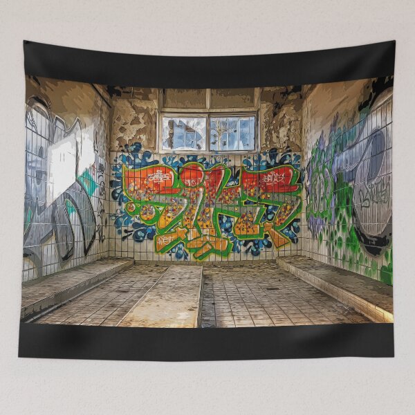 Item preview, Lost Shower Graffiti Artwork designed and sold by PODLizardWizard.