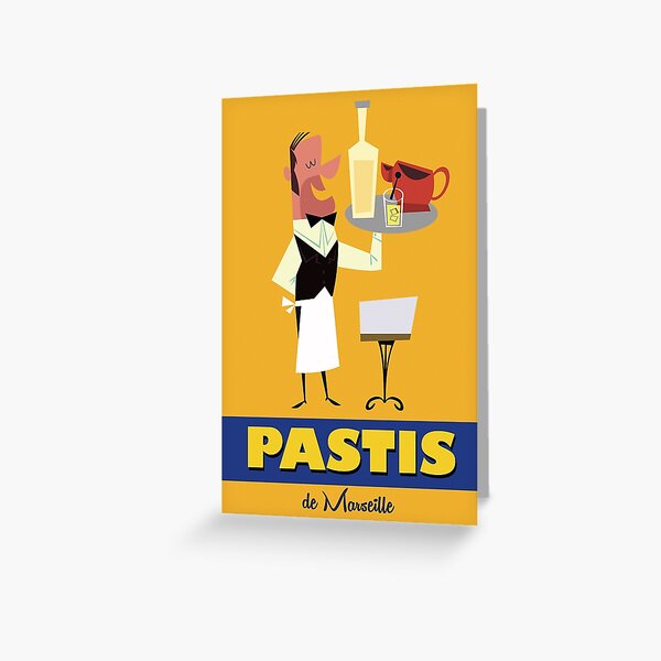 Pastis de Marseille poster Greeting Card