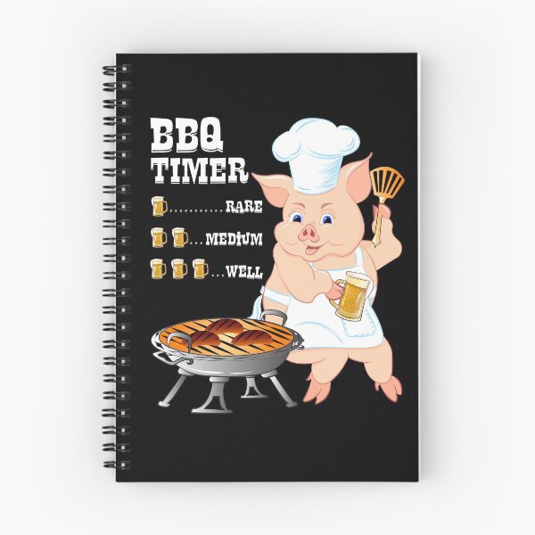 Item preview, BBQ Timer with Glass of Beer & Pig Funny Drinking Grill designed and sold by ZNOVANNA.