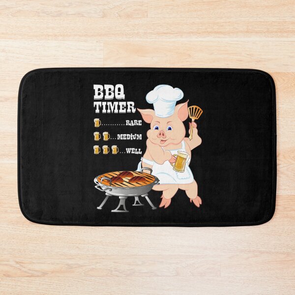 Item preview, BBQ Timer with Glass of Beer & Pig Funny Drinking Grill designed and sold by ZNOVANNA.