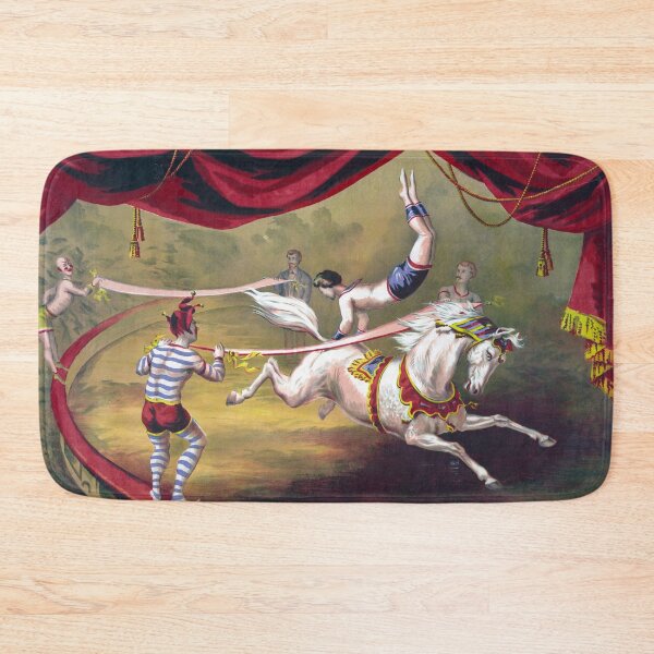 Item preview, Acrobat on a white horse vintage circus poster designed and sold by Vintage Designs +.