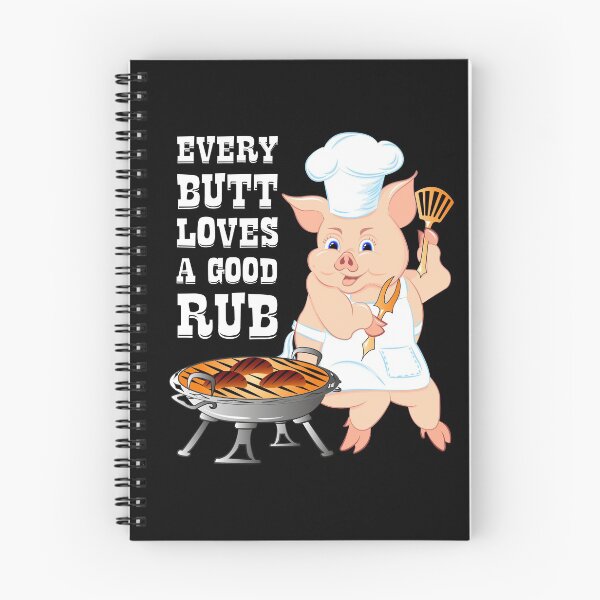 Item preview, Every Butt Loves a Good Rub BBQ Pork Gift Tee for Men designed and sold by ZNOVANNA.
